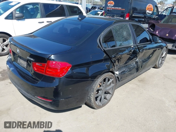 2014 BMW 3 Series 328i with VIN WBA3C1C59EK108093, listed as a IAAI auction lot 41965358 with 113,351 mi miles. Bid and sale history available at carsss.com. Image 4.