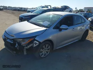 2021 Toyota Corolla LE with VIN JTDEPMAE7MJ121269, listed as a IAAI auction lot 41506424 with 122,669 mi miles. Bid and sale history available at carsss.com. Image 2.