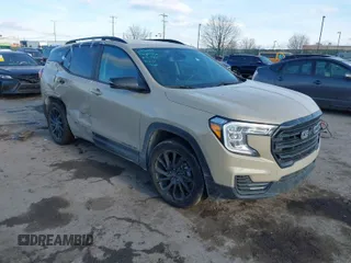 2023 GMC Terrain SLE with VIN 3GKALTEG7PL110256, listed as a IAAI auction lot 41400886 with 20,750 mi miles. Bid and sale history available at carsss.com. Image 1.