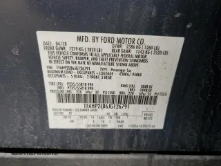 2018 Ford Taurus SEL with VIN 1FAHP2E86JG126791, listed as a Copart auction lot 51676535 with 108,050 mi miles and Clean title. Bid and sale history available at DreamBid. Image 14.