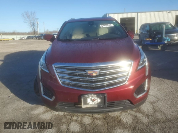 2017 Cadillac XT5 Premium Luxury AWD with VIN 1GYKNERS1HZ190355, listed as a Copart auction lot 84899844 with 119,553 mi miles and Salvage Title. Bid and sale history available at carsss.com. Image 5.