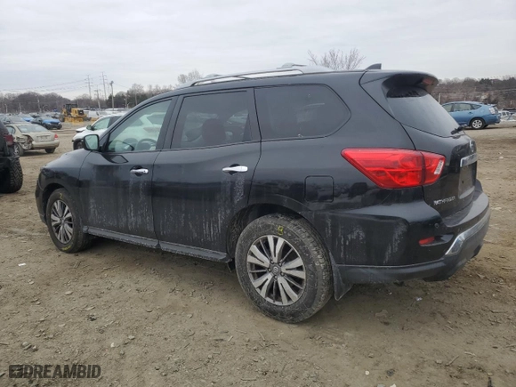 2019 Nissan Pathfinder S with VIN 5N1DR2MN7KC646237, listed as a Copart auction lot 88569255 with 48022 miles and Salvage Title. Bid and sale history available at carsss.com. Image 2.