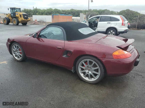 2000 Porsche Boxster S with VIN WP0CB2986YU663153, listed as a Copart auction lot 49165985 with 81,992 mi miles and Clean Title. Bid and sale history available at carsss.com. Image 2.