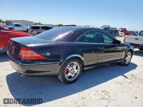 2003 Mercedes-Benz CL 500 z VIN WDBPJ75J73A036545, wystawiony jako Copart lot #57986255 z przebiegiem 151 186 mil mil oraz Czysty tytuł • Clean title. Historia ofert i sprzedaży dostępna na DreamBid. Obrazek 3.