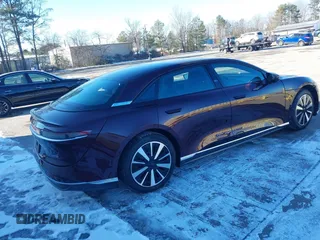 2023 Lucid Air Pure with VIN 50EA1PFA5PA006306, listed as a IAAI auction lot 41235791 with 5,240 mi miles. Bid and sale history available at carsss.com. Image 4.