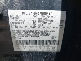 2012 Ford Explorer Limited with VIN 1FMHK8F83CGA09243, listed as a IAAI auction lot 42678817 with 309,391 mi miles and . Bid and sale history available at DreamBid. Image 9.