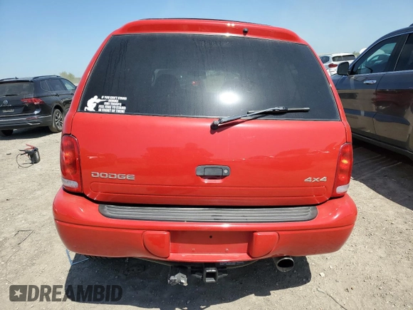 2001 Dodge Durango with VIN 1B4HS28Z91F612687, listed as a Copart auction lot 51518585 with 232,425 mi miles and Salvage Title. Bid and sale history available at carsss.com. Image 6.