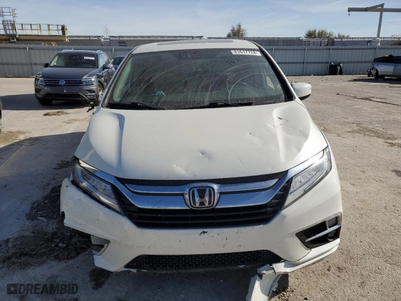 2018 Honda Odyssey Elite with VIN 5FNRL6H95JB021112, listed as a Copart auction lot 81617724 with 0 mi miles and Salvage Title. Bid and sale history available at carsss.com. Image 5.