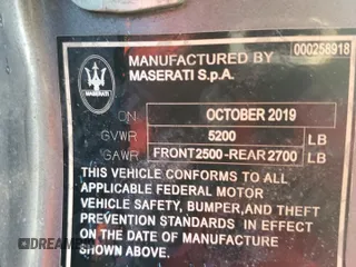 2019 Maserati GranTurismo Convertible Sport with VIN ZAM45VMAXK0345294, listed as a Copart auction lot 87827585 with 0 mi miles and Non Repairable. Bid and sale history available at carsss.com. Image 12.