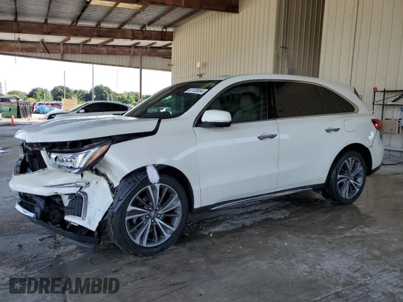 2019 Acura MDX Technology z VIN 5J8YD3H50KL001807, wystawiony jako Copart lot #87128534 z przebiegiem 55 954 mil mil oraz Nie do naprawy • Non repairable. Historia ofert i sprzedaży dostępna na DreamBid. Obrazek 1.