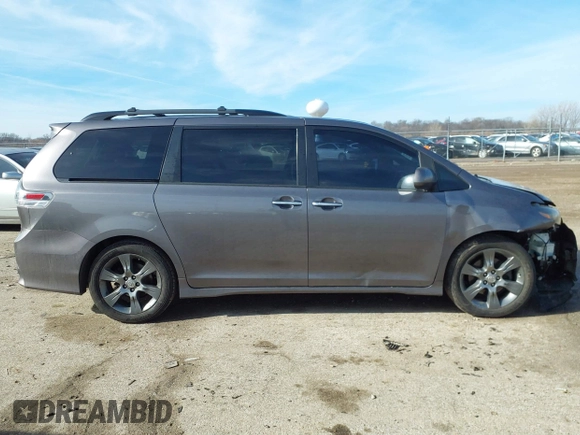 2015 Toyota Sienna SE with VIN 5TDXK3DC8FS633124, listed as a IAAI auction lot 41475935 with 182,921 mi miles and . Bid and sale history available at DreamBid. Image 13.
