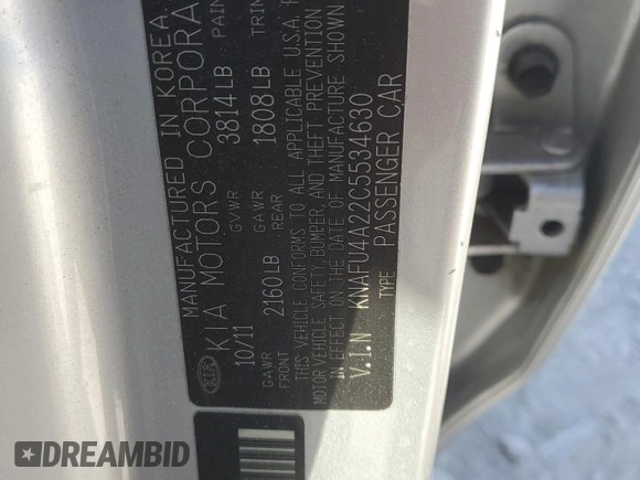 2012 Kia Forte EX with VIN KNAFU4A22C5534630, listed as a Copart auction lot 73716974 with Not Provided miles and Salvage Title. Bid and sale history available at carsss.com. Image 14.