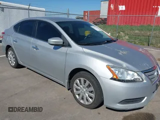 2015 Nissan Sentra SV with VIN 3N1AB7AP1FY219540, listed as a IAAI auction lot 42142798 with 119,106 mi miles and . Bid and sale history available at DreamBid. Image 1.