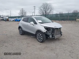 2019 Buick Encore Essence with VIN KL4CJGSM9KB858376, listed as a IAAI auction lot 41695284 with 82,267 mi miles. Bid and sale history available at carsss.com. Image 1.