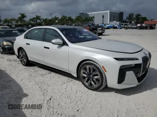 2023 BMW 7 Series 740i with VIN WBA23EH02PCM11374, listed as a Copart auction lot 51749465 with 23,838 mi miles and Non Repairable. Bid and sale history available at DreamBid. Image 4.