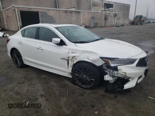 2019 Acura ILX w/Premium/A-Spec Pkg with VIN 19UDE2F84KA004756, listed as a Copart auction lot 46240523 with 34,066 mi miles. Bid and sale history available at carsss.com. Image 4.