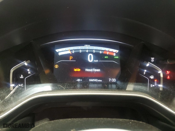 2022 Honda CR-V EX-L with VIN 2HKRW2H87NH607227, listed as a Copart auction lot 49443705 with 44,942 mi miles and Salvage Title. Bid and sale history available at carsss.com. Image 9.