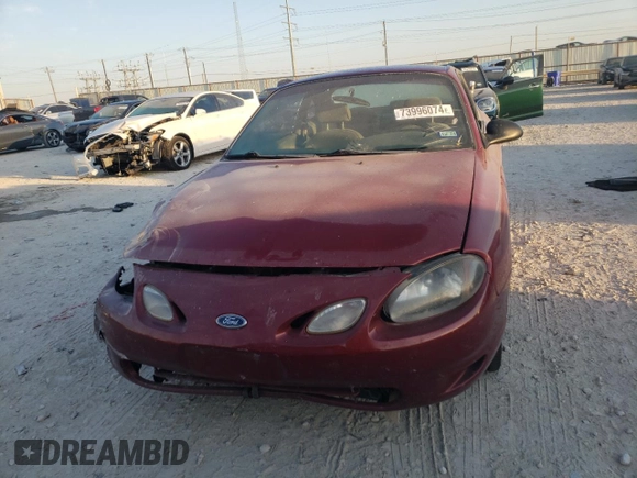 1998 Ford Escort ZX2 Cool z VIN 3FAKP1130WR260321, wystawiony jako Copart lot #73996074 z przebiegiem 62 842 mil mil oraz Szkoda całkowita • Salvage title. Historia ofert i sprzedaży dostępna na DreamBid. Obrazek 5.