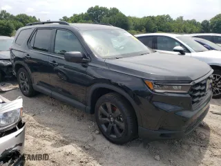 2023 Honda Pilot Sport with VIN 5FNYG1H32PB047626, listed as a Copart auction lot 60629314 with 0 mi miles and Salvage Title. Bid and sale history available at carsss.com. Image 4.