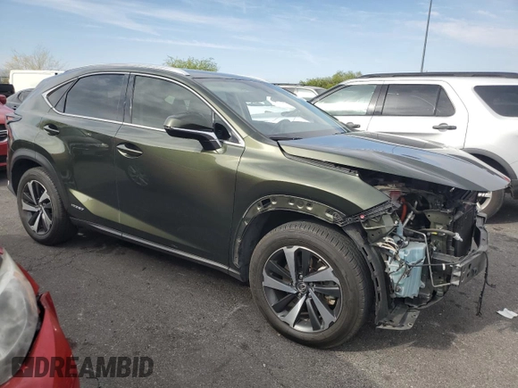 2021 Lexus NX 300h z VIN JTJGJRDZ0M2151890, wystawiony jako Copart lot #54759355 z przebiegiem 49 971 mil mil oraz Szkoda całkowita • Salvage title. Historia ofert i sprzedaży dostępna na DreamBid. Obrazek 4.
