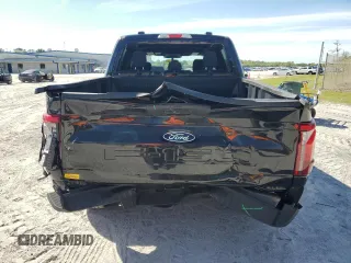2024 Ford F-150 STX with VIN 1FTEW2KP2RKD25390, listed as a Copart auction lot 47856945 with 12,500 mi miles and Salvage Title. Bid and sale history available at carsss.com. Image 6.