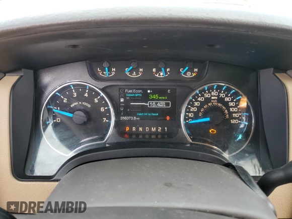 2014 Ford F-150 XL with VIN 1FTFW1CF4EFC47718, listed as a Copart auction lot 47552235 with 316,373 mi miles and Salvage title. Bid and sale history available at DreamBid. Image 9.