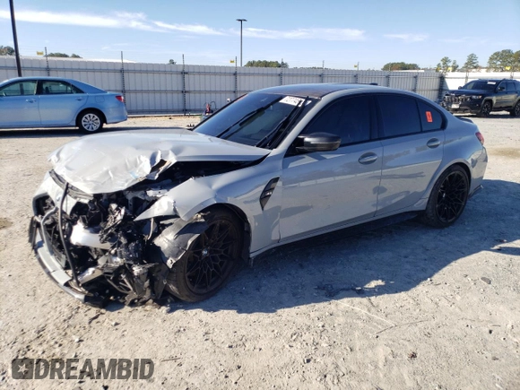 2021 BMW M3 with VIN WBS53AY01MFK81180, listed as a Copart auction lot 72774513 with 16,749 mi miles and Salvage Title. Bid and sale history available at carsss.com. Image 1.
