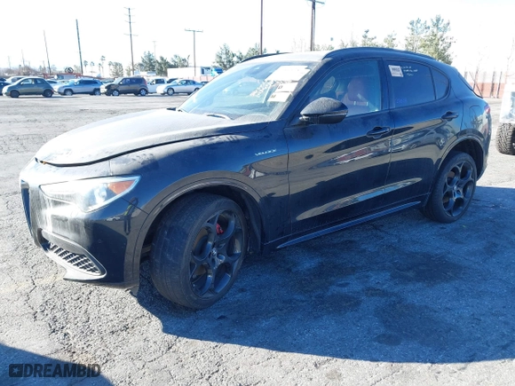 2022 Alfa Romeo Stelvio Ti with VIN ZASPAKBN5N7D24275, listed as a IAAI auction lot 41360975 with 24,668 mi miles. Bid and sale history available at carsss.com. Image 18.