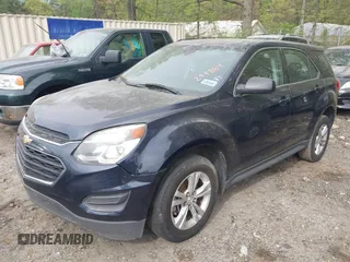 2016 Chevrolet Equinox LS with VIN 2GNALBEK7G6244884, listed as a IAAI auction lot 41955135 with 222,211 mi miles. Bid and sale history available at carsss.com. Image 2.