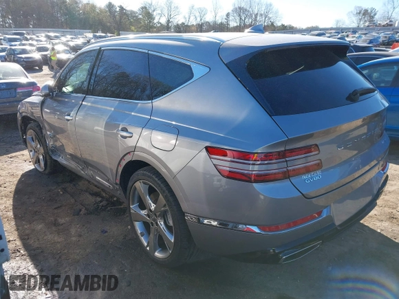 2024 Genesis GV80 z VIN KMUHCESC4RU178074, wystawiony jako IAAI lot #41800883 z przebiegiem 10 725 mil mil oraz . Historia ofert i sprzedaży dostępna na DreamBid. Obrazek 3.