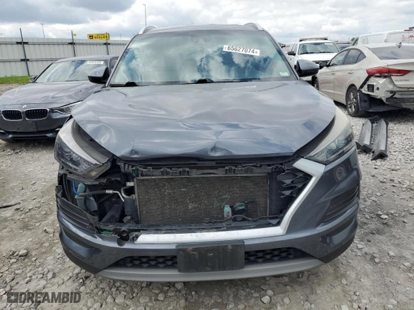 2019 Hyundai Tucson Night with VIN KM8J33AL6KU017172, listed as a Copart auction lot 65627074 with 113,228 mi miles and Salvage Title. Bid and sale history available at carsss.com. Image 5.