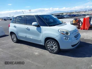 2014 FIAT 500L Easy with VIN ZFBCFABH3EZ027297, listed as a IAAI auction lot 41756304 with 134,935 mi miles. Bid and sale history available at carsss.com. Image 1.