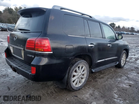 2011 Lexus LX 570 with VIN JTJHY7AXXB4083008, listed as a Copart auction lot 43342075 with 373,162 mi miles and Clean Title. Bid and sale history available at DreamBid. Image 3.