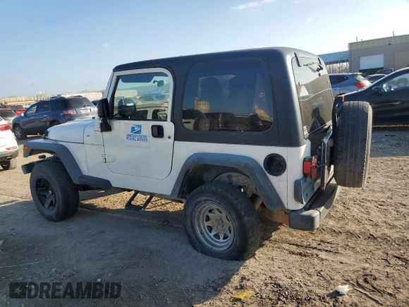 2004 Jeep Wrangler Sport Right Hand Drive with VIN 1J4F449S54P775671, listed as a Copart auction lot 85610114 with 199,074 mi miles and Salvage Title. Bid and sale history available at carsss.com. Image 2.
