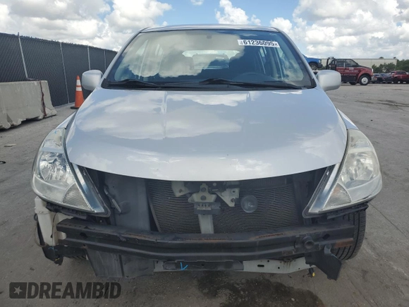 2011 Nissan Versa S with VIN 3N1BC1CP3BL492448, listed as a Copart auction lot 61236095 with 163,063 mi miles and Salvage title. Bid and sale history available at DreamBid. Image 5.
