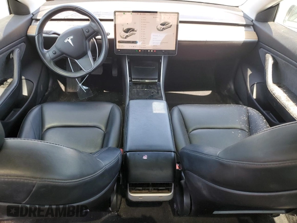 2019 Tesla Model 3 Mid Range with VIN 5YJ3E1EA3KF425125, listed as a Copart auction lot 56072995 with 105,345 mi miles and Salvage Title. Bid and sale history available at DreamBid. Image 8.