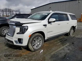 2022 GMC Yukon XL Denali with VIN 1GKS1JKL6NR152312, listed as a Copart auction lot 47548525 with 18,895 mi miles and Salvage Title. Bid and sale history available at DreamBid. Image 1.
