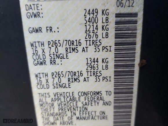 2012 Nissan Xterra S with VIN 5N1AN0NW9CC520750, listed as a Copart auction lot 74334864 with NaN miles and Non Repairable. Bid and sale history available at carsss.com. Image 14.