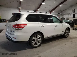 2014 Nissan Pathfinder Platinum Hybrid with VIN 5N1CR2MM2EC645763, listed as a Copart auction lot 52005625 with 155,386 mi miles and Clean Title. Bid and sale history available at carsss.com. Image 3.