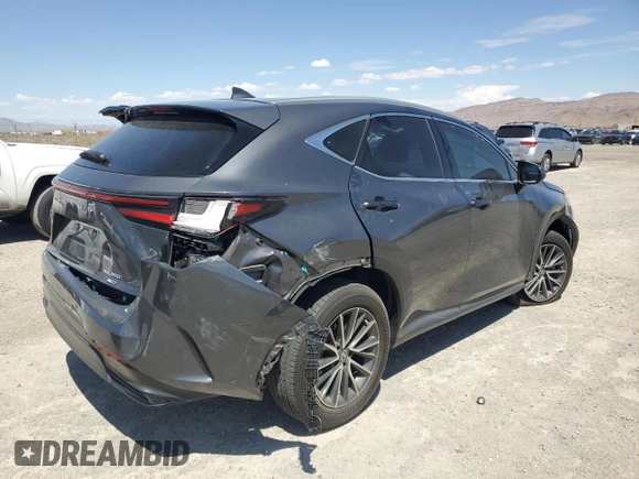 2022 Lexus NX with VIN 2T2AGCEZ1NC006942, listed as a Copart auction lot 66976584 with 37,541 mi miles and Salvage Title. Bid and sale history available at carsss.com. Image 3.
