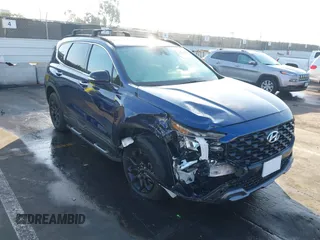 2022 Hyundai Santa Fe XRT with VIN 5NMS6DAJ1NH396954, listed as a IAAI auction lot 41437662 with 35,595 mi miles. Bid and sale history available at carsss.com. Image 1.