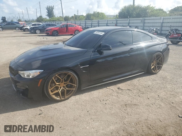 2015 BMW M4 with VIN WBS3R9C57FK332862, listed as a Copart auction lot 59395104 with 63,112 mi miles and Salvage Title. Bid and sale history available at carsss.com. Image 1.