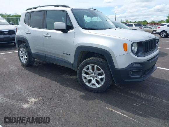 2017 Jeep Renegade Latitude z VIN ZACCJBBB6HPG40367, wystawiony jako IAAI lot #42053957 z przebiegiem 105 893 mil mil oraz . Historia ofert i sprzedaży dostępna na DreamBid. Obrazek 1.
