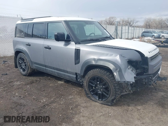 2022 Land Rover Defender S with VIN SALEJERX0N2075186, listed as a IAAI auction lot 41626458 with 79,500 mi miles and . Bid and sale history available at DreamBid. Image 1.
