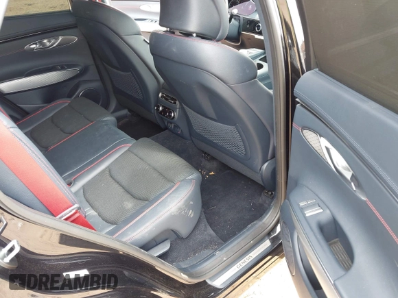 2023 Genesis GV70 2.5T with VIN KMUMADTB5PU080446, listed as a IAAI auction lot 42039639 with 46,273 mi miles and . Bid and sale history available at DreamBid. Image 8.