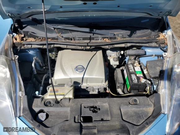 2015 Nissan LEAF SV with VIN 1N4AZ0CPXFC329546, listed as a Copart auction lot 46837215 with 105,960 mi miles and Salvage Title. Bid and sale history available at carsss.com. Image 11.