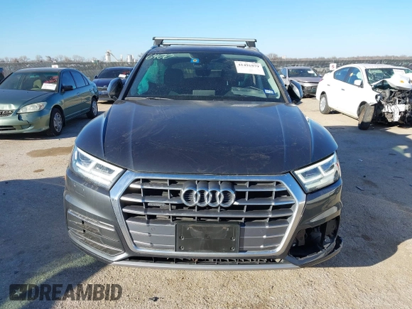 2020 Audi Q5 Premium Plus with VIN WA1BNAFY9L2076400, listed as a IAAI auction lot 41491879 with 34,854 mi miles. Bid and sale history available at carsss.com. Image 12.