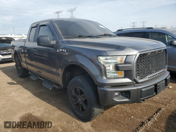 2015 Ford F-150 XLT with VIN 1FTEX1EP1FKE99188, listed as a Copart auction lot 54117115 with 201,077 mi miles and Salvage title. Bid and sale history available at DreamBid. Image 4.