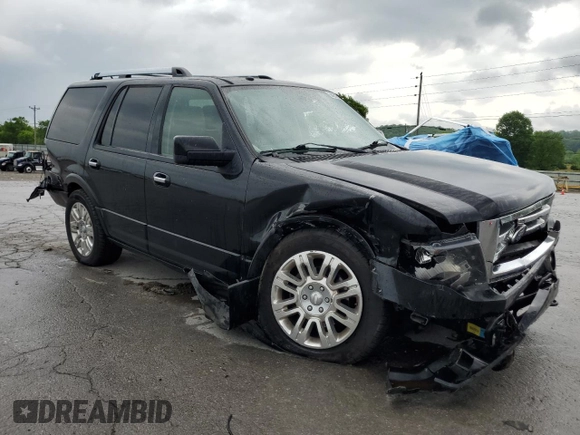 2013 Ford Expedition Limited with VIN 1FMJU2A5XDEF63138, listed as a Copart auction lot 54631845 with Not provided miles and Salvage title. Bid and sale history available at DreamBid. Image 4.