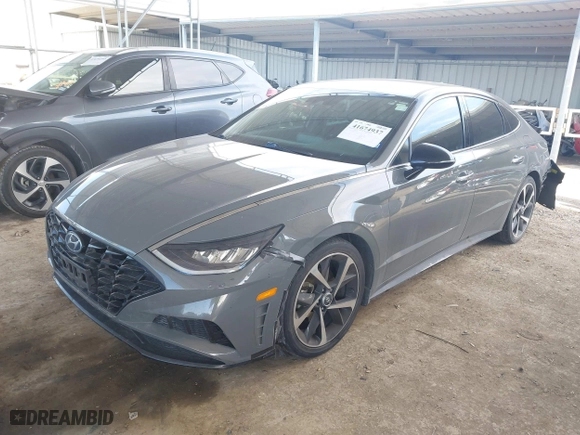 2021 Hyundai Sonata SEL Plus with VIN 5NPEJ4J20MH077891, listed as a IAAI auction lot 41674937 with 82,803 mi miles. Bid and sale history available at carsss.com. Image 17.